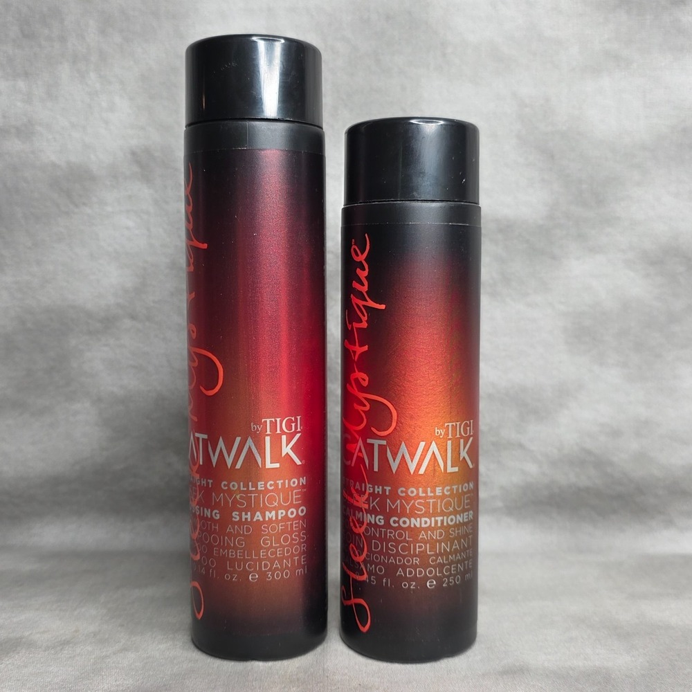 Tigi Catwalk Sleek Mystique Glossing Shampoo & Calming Conditioner SET‎